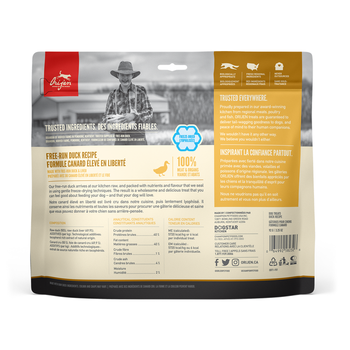 Orijen Free Run Duck Freeze-Dried Dog Treats