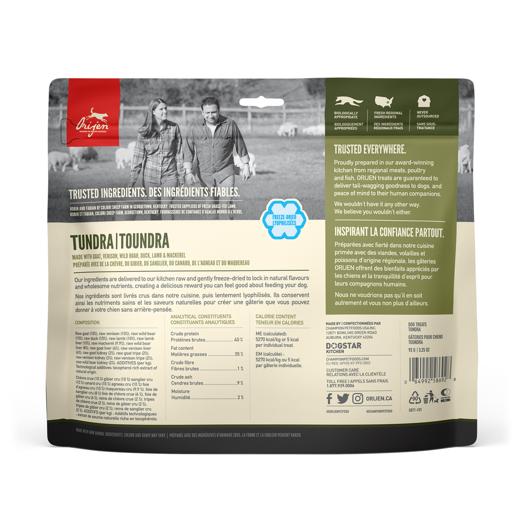 Orijen Tundra Freeze-Dried Dog Treats