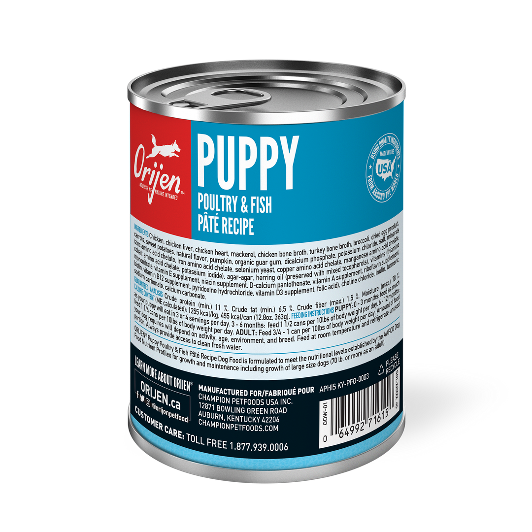 Orijen Puppy Poultry & Fish Pate Wet Dog Food
