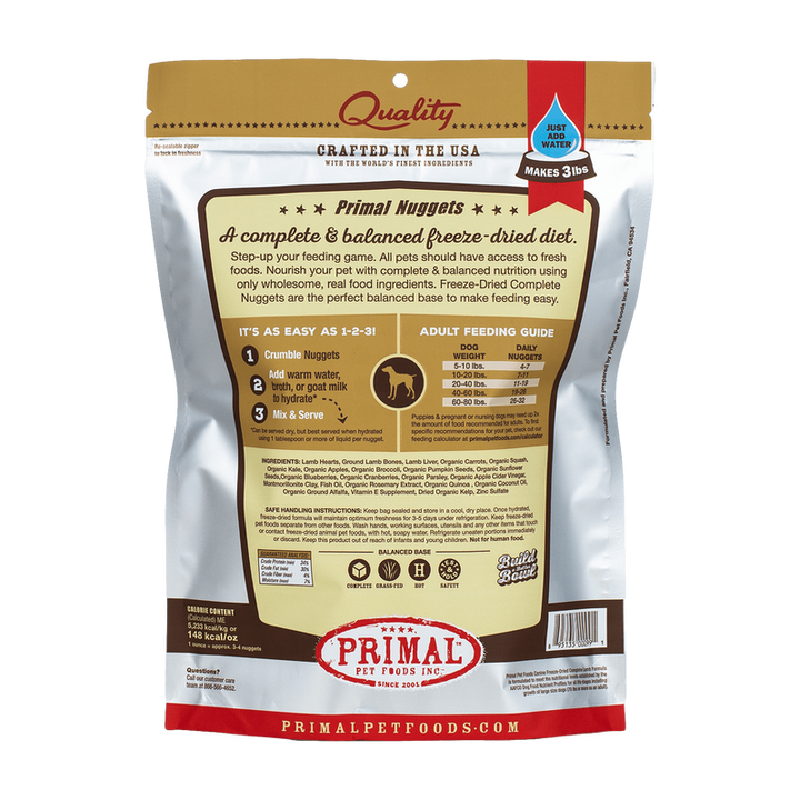 Primal Freeze-Dried Lamb Dog Food