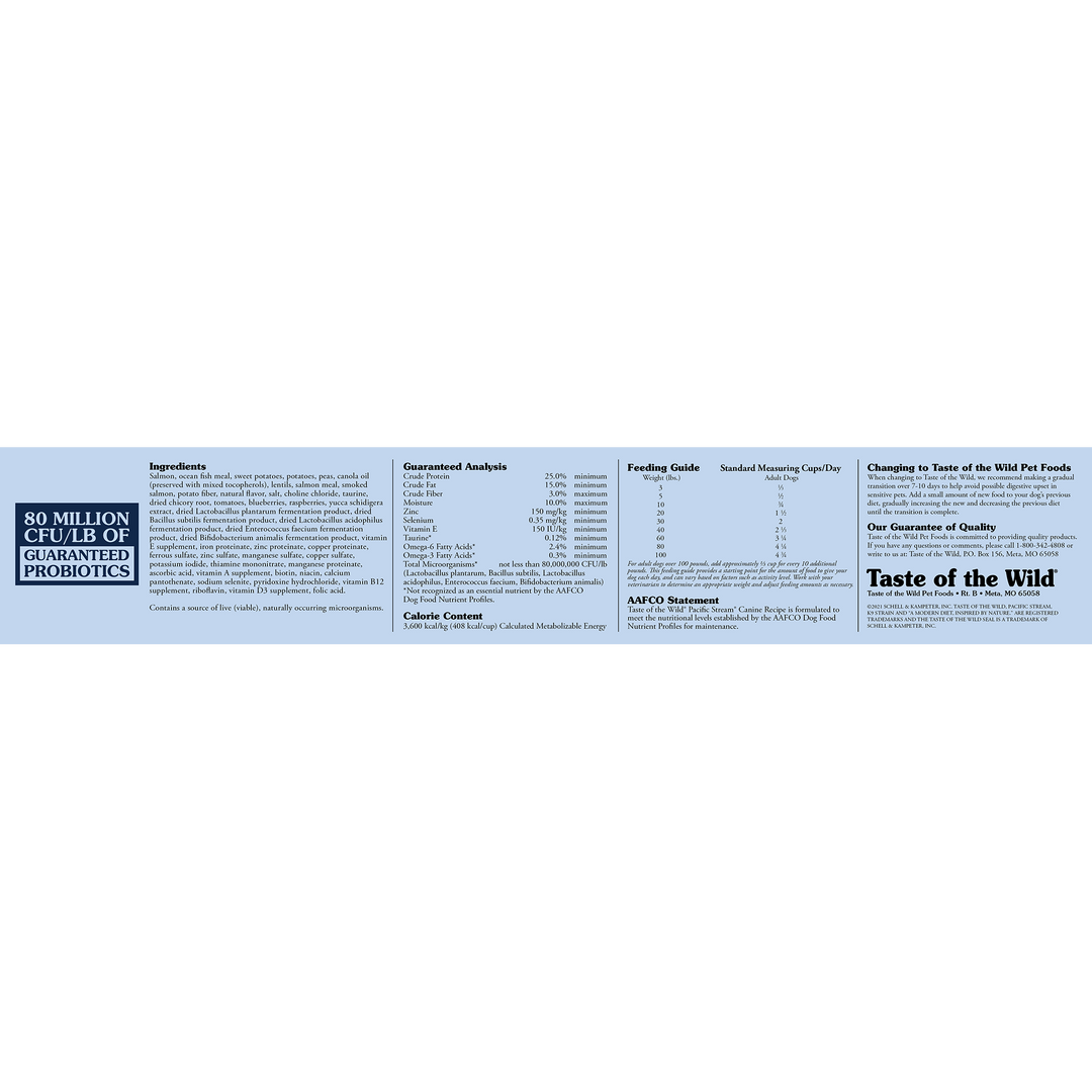 Taste of the Wild Pacific Stream Canine Formula with Smoked Salmon Dog Food