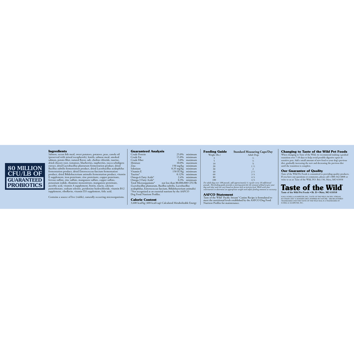 Taste of the Wild Pacific Stream Canine Formula with Smoked Salmon Dog Food