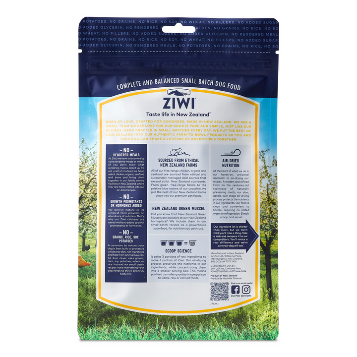 ZIWI Peak New Zealand Free Range Chicken Dog Food