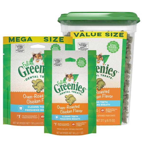 Greenies Feline Chicken Flavour Complete Dental Treats