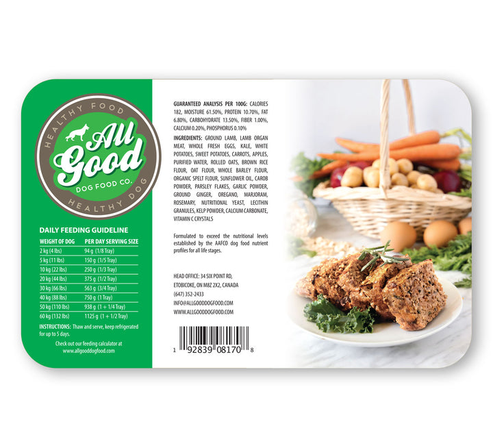 All Good Dog Food - Lamb