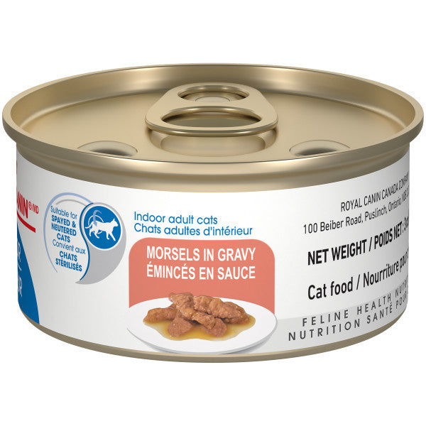 Royal Canin Feline Health Nutrition Indoor Adult Morsels in Gravy Wet Cat Food