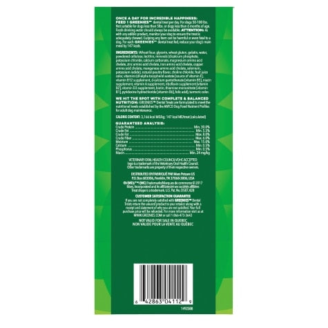 Greenies Original Teenie Dog Dental Treats