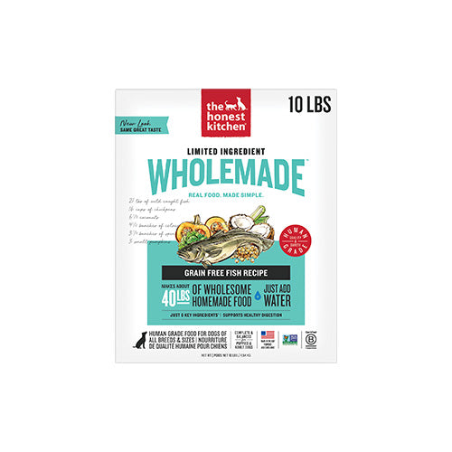 Honest Kitchen Wholemade Limited Ingredient Grain Free Fish Dog Food