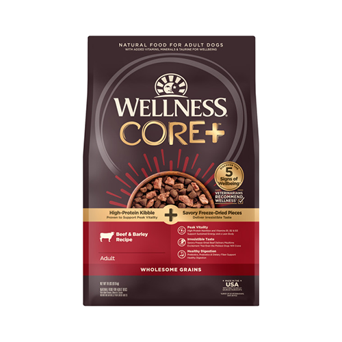 Wellness CORE+ Beef & Barley Wholesome Grains Adult Dry Dog Food