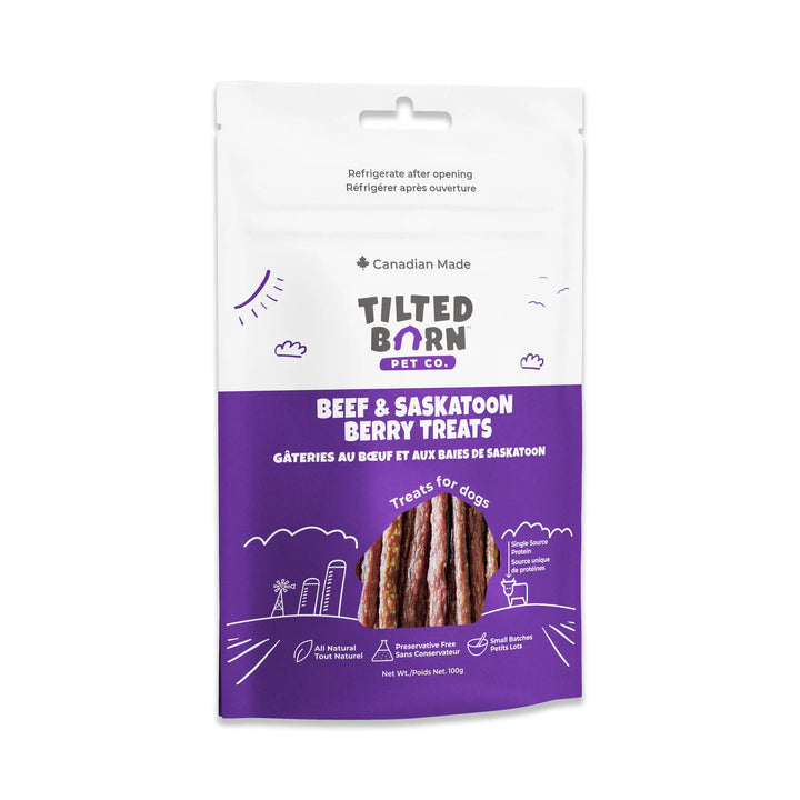 Tilted Barn Canadian Beef & Saskatoon Berry Treats - Instawags