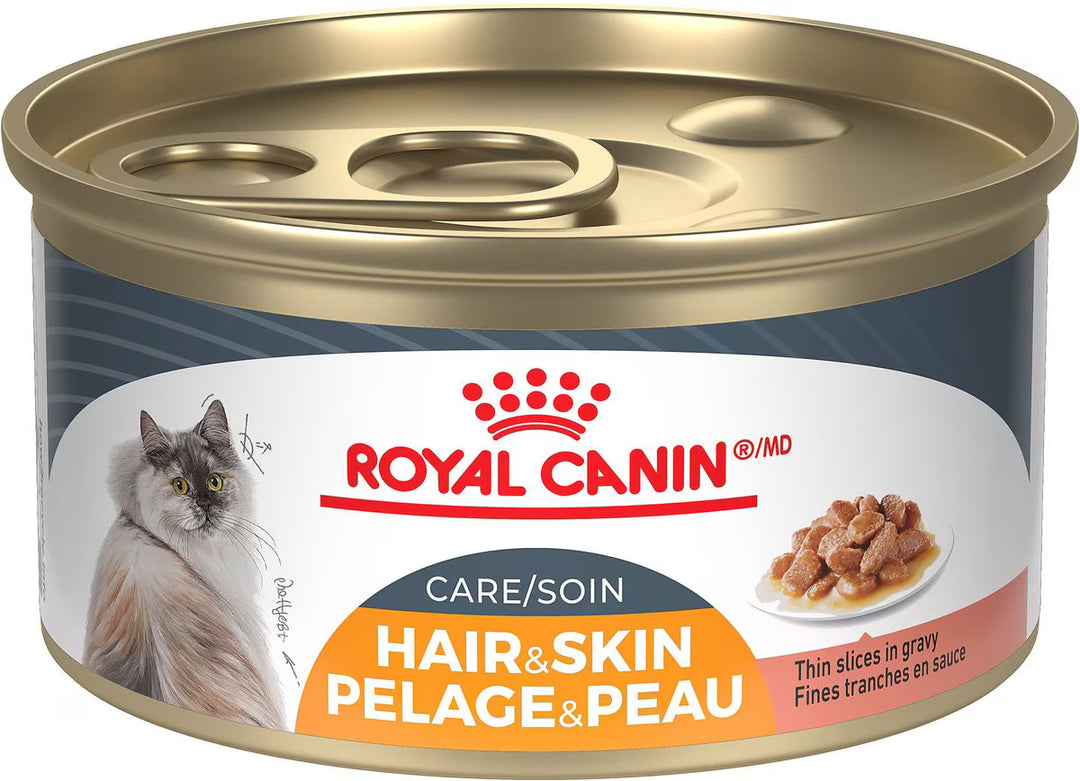 Royal Canin Hair & Skin Care Thin Slices In Gravy Adult Wet Cat Food