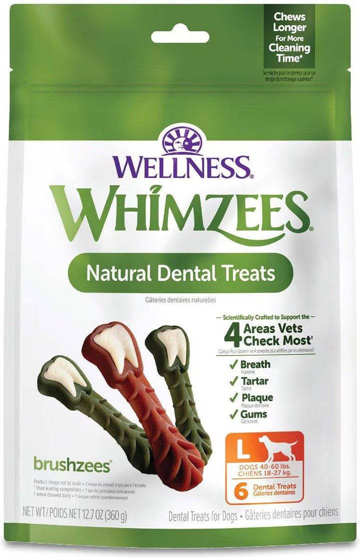 Whimzees Brushzees Dental Chew for Dogs
