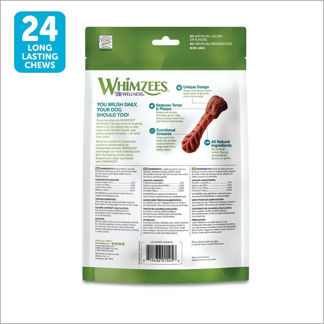Whimzees Brushzees Dental Chew for Dogs