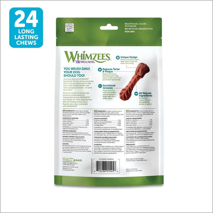 Whimzees Brushzees Dental Chew for Dogs