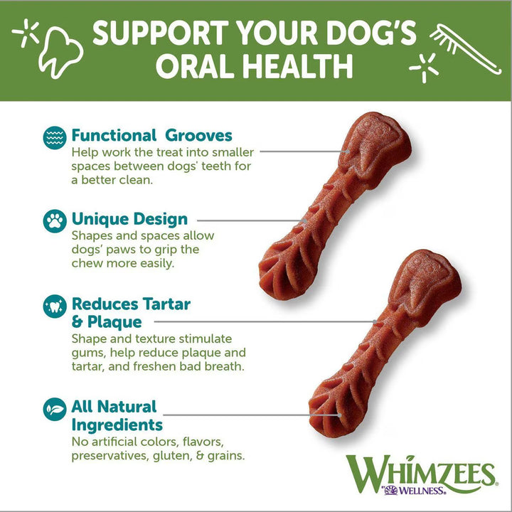 Whimzees Brushzees Dental Chew for Dogs