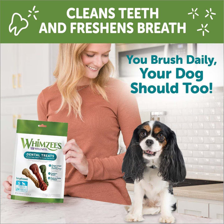 Whimzees Brushzees Dental Chew for Dogs