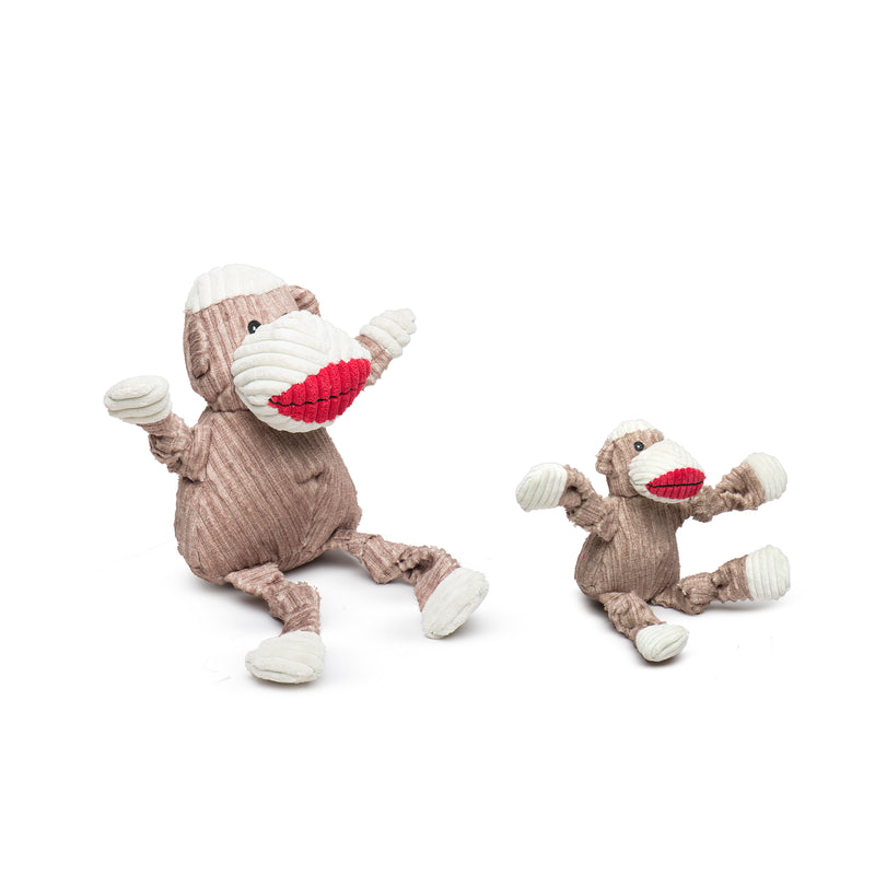 Huggle Hounds HuggleFleece FlufferKnottie - Stuey Sock Monkey