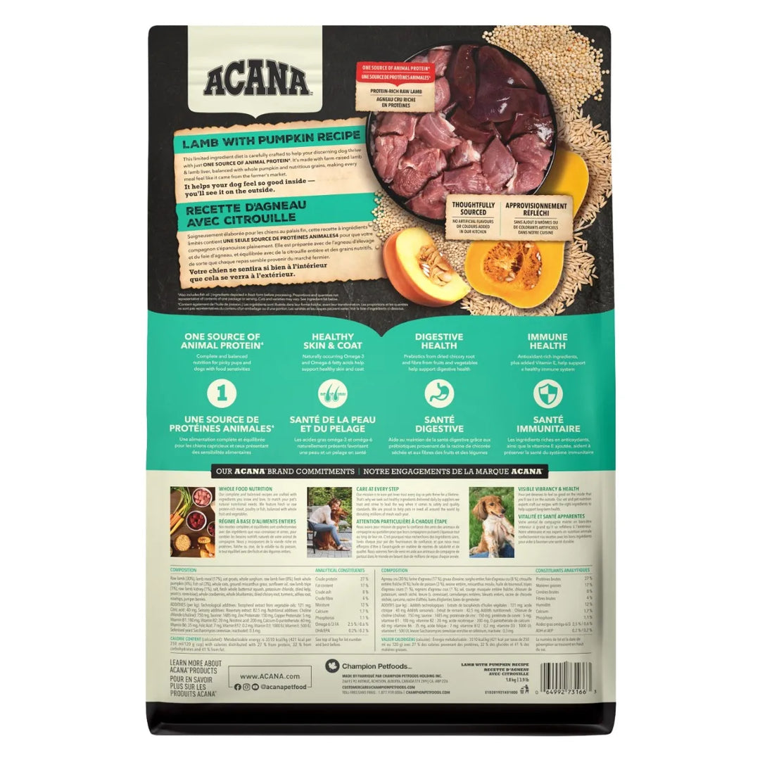 Acana Healthy Grains Lamb & Pumpkin Dog Food