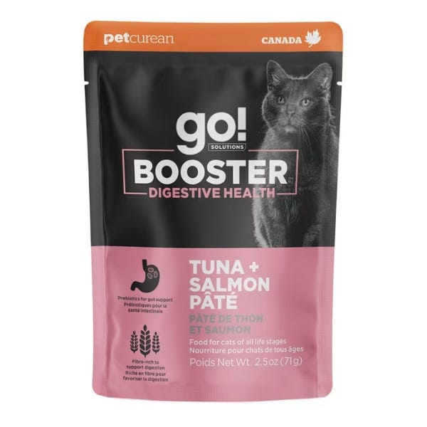 Go! Solutions Digestive Health Booster for Cats - Tuna & Salmon Pate Recipe