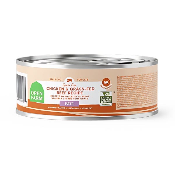 Open Farm Chicken & Grass-Fed Beef Pate Wet Cat Food