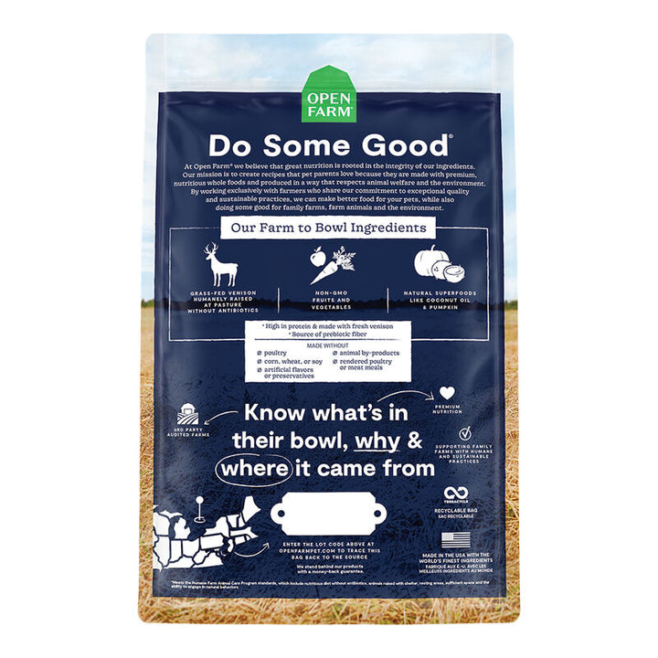 Open Farm New Zealand Venison Grain-Free Dog Food