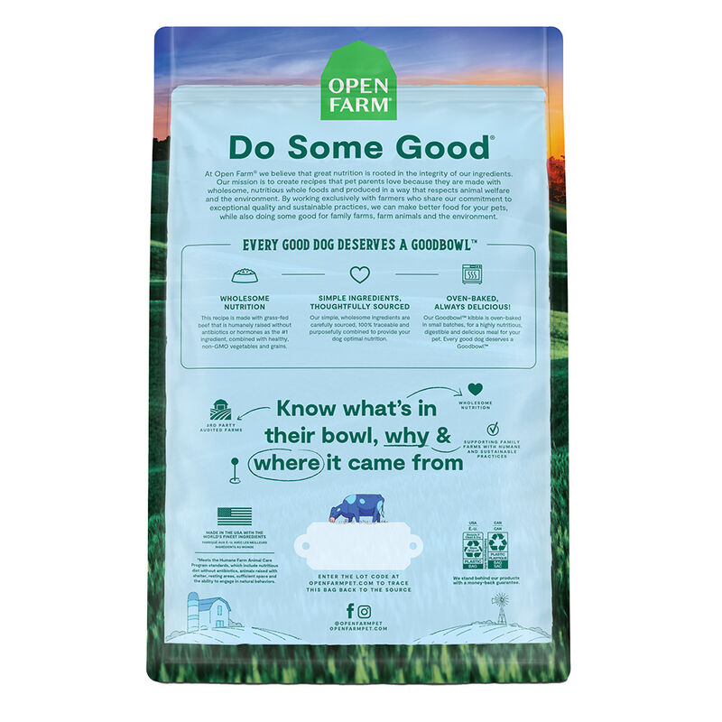 Open Farm Goodbowl Grass-Fed Beef & Brown Rice Dog Food