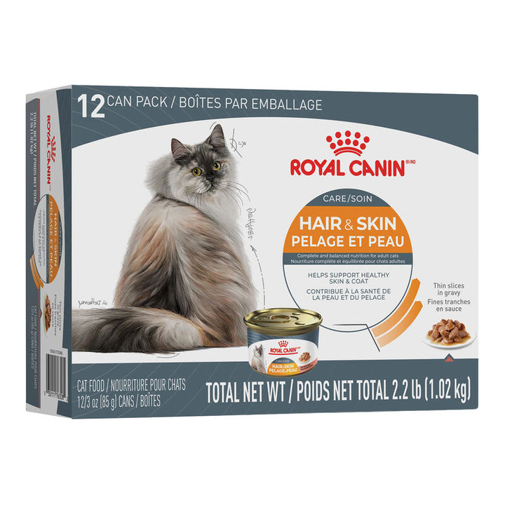 Royal Canin Hair & Skin Care Thin Slices In Gravy Adult Wet Cat Food