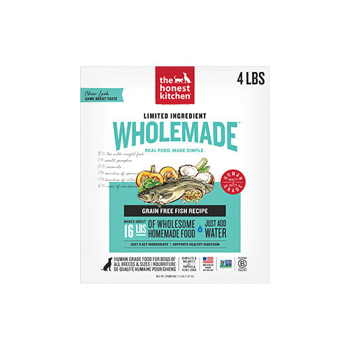 Honest Kitchen Wholemade Limited Ingredient Grain Free Fish Dog Food