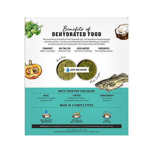 Honest Kitchen Wholemade Limited Ingredient Grain Free Fish Dog Food