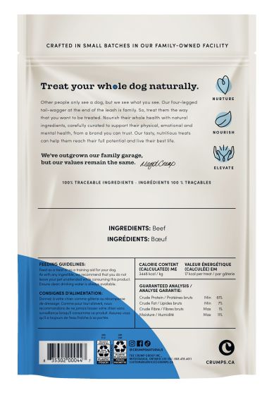 Crumps Naturals Beef Tendersticks Dog Treats