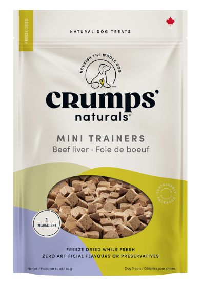 Crumps Naturals Freeze-Dried Beef Liver Mini Trainers Dog Treats