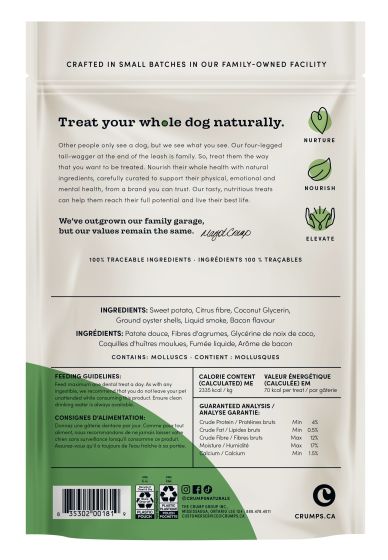 Crumps Naturals Plaque Busters Bacon Flavor