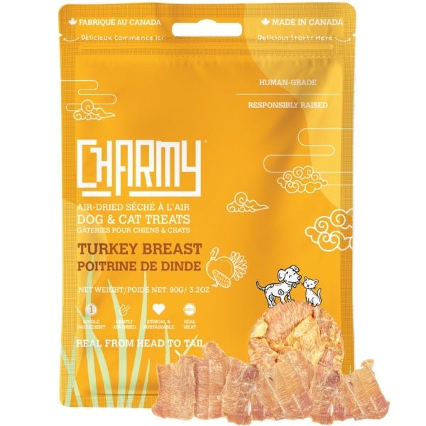 Charmy Pet Air Dried Treats - Turkey Breast