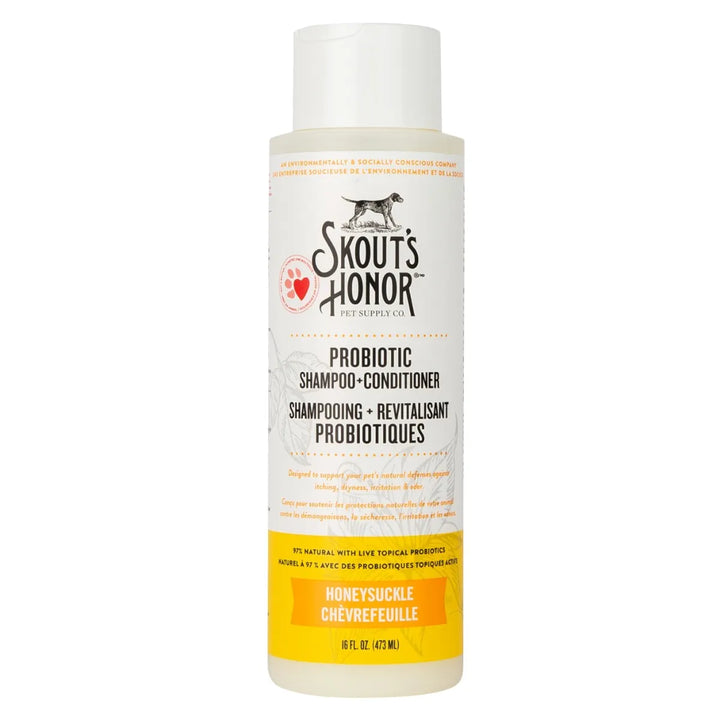 Skout's Honor Probiotic Shampoo & Conditioner - Honeysuckle