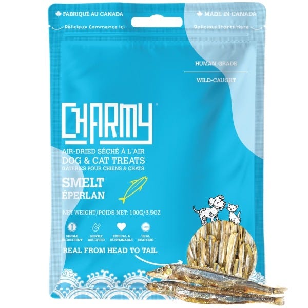 Charmy Pet Air Dried Treats - Lake Smelt