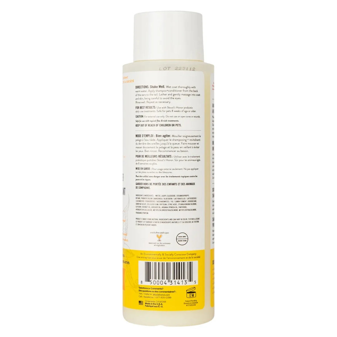 Skout's Honor Probiotic Shampoo & Conditioner - Honeysuckle