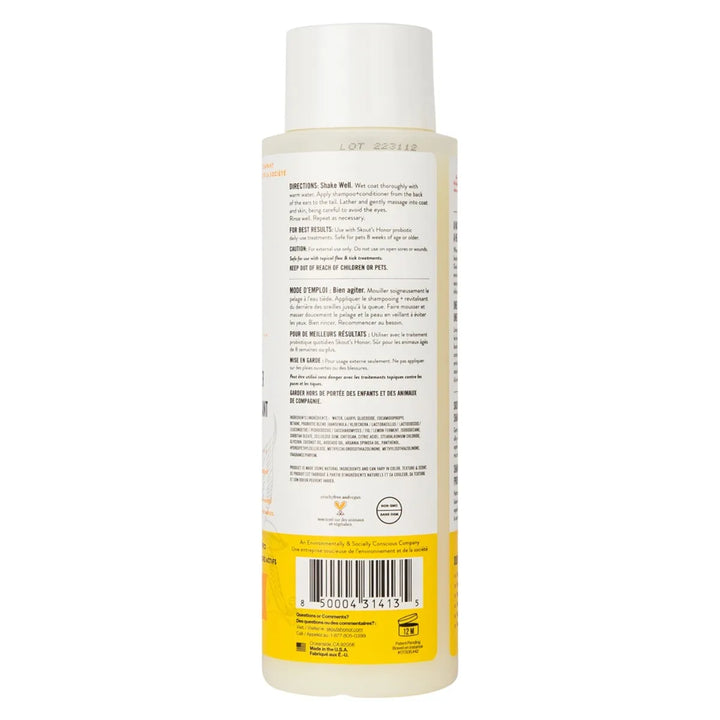 Skout's Honor Probiotic Shampoo & Conditioner - Honeysuckle