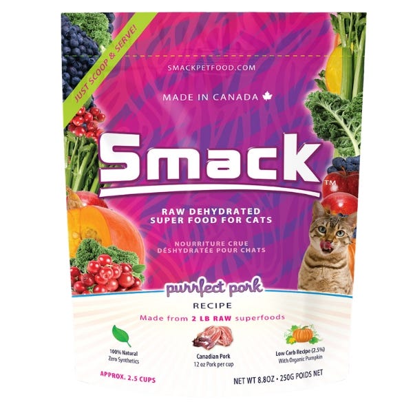 Smack Purrfect Pork Dehydrated Cat Food