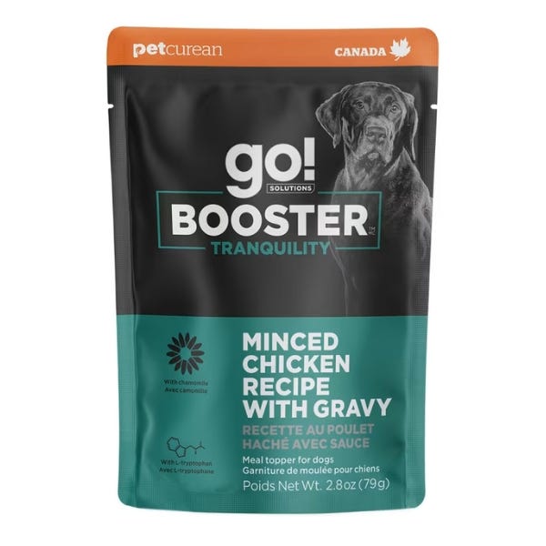 Go! Solutions Tranquility Booster for Dogs - Minced Chicken with Gravy Recipe