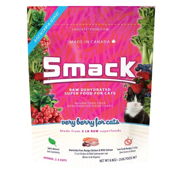 Smack Very Berry Chicken Crunchy Dehydrated Cat Food