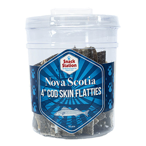 Nova Scotia Cod Skin Flatties Dog Treat - This & That Canine Co. Snack Station