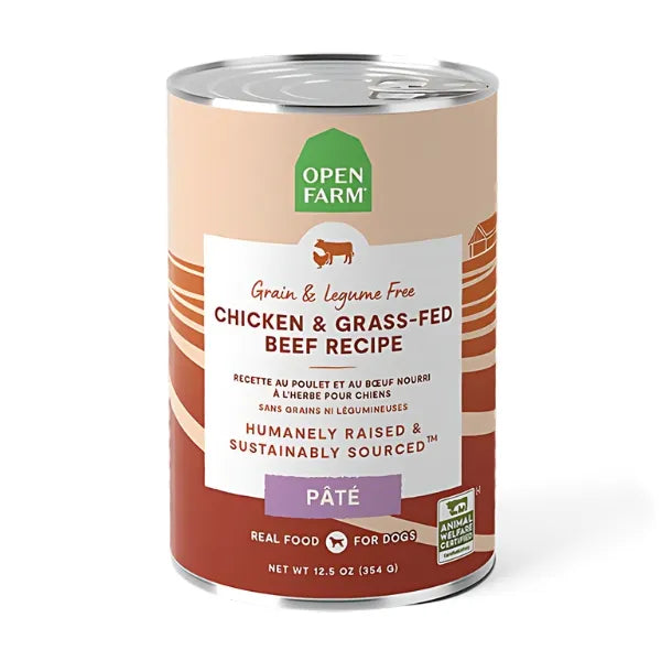 Open Farm Chicken & Grass-Fed Beef Pate Wet Dog Food