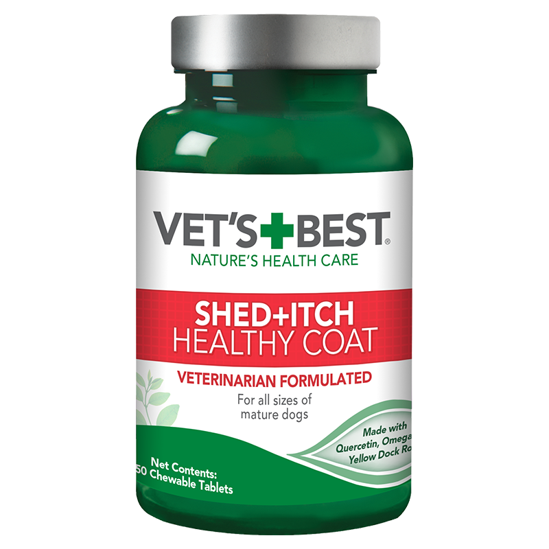 Vet's Best Healthy Coat Shed + Itch Supplements for Dogs