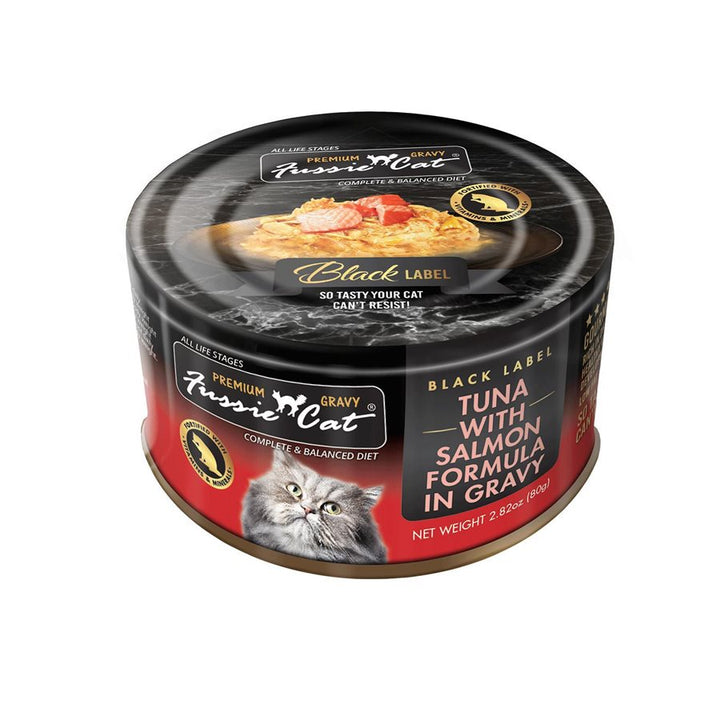 Fussie Cat Premium Tuna with Salmon in Gravy Wet Cat Food