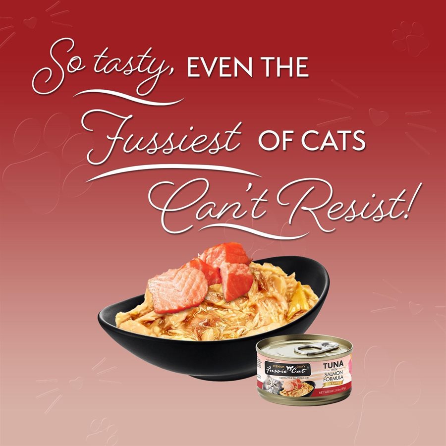 Fussie Cat Premium Tuna with Salmon in Gravy Wet Cat Food
