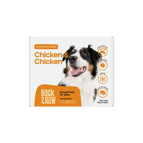 Back2Raw Complete Chicken & Chicken Blend (12LB Box)