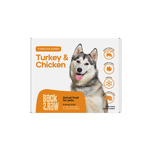 Back2Raw Complete Turkey & Chicken Combo (12LB Box)