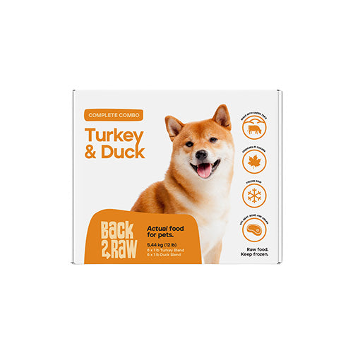 Back2Raw Complete Turkey & Duck Recipe (12LB Box)