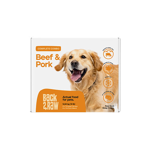 Back2Raw Complete Beef & Pork Combo (12LB Box)