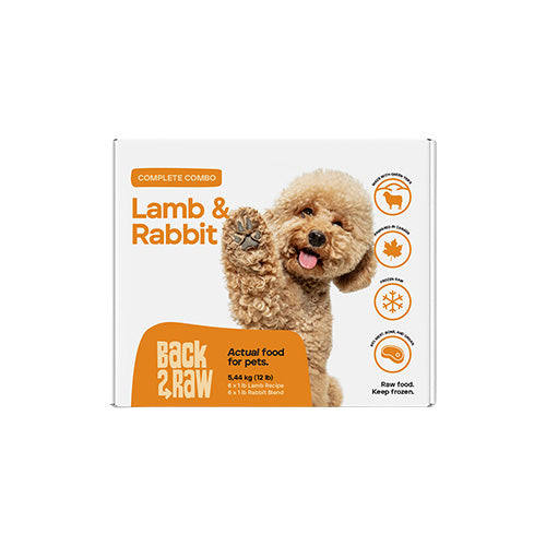 Back2Raw Complete Lamb & Rabbit Recipe (12LB Box)